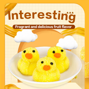 Bán Buôn Phim Hoạt Hình Dễ Thương Vàng May Mắn Vịt Hình Dạng Mềm Jelly Gummy Kẹo Mềm Kẹo <span class=keywords><strong>Marshmallow</strong></span> Cho Trẻ Em Halal Chứng Nhận - Product Image 4