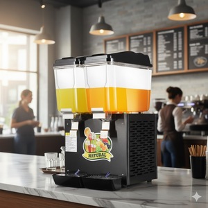 Dispensador de Bebidas Frías Multifuncional Comercial FMS FCS-162C de 16L con 2 Tanques de Acero Inoxidable Cromado para Enfriar/Calentar - Product Image 5