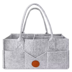 Vente chaude bas prix voyage peu profond pliant feutre panier de rangement bébé enfants couche Caddy avec poignée pour voiture - Product Image 1