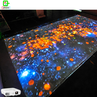 Expérience vidéo sur mesure pour mur/sol de restaurant Cartographie de l'expérience de l'hôtel de hall de projet Système de projecteur immersif