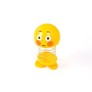 Smiling Emoji Spring <b>Bobblehead</b> Car Ornament Cute Expression Kids Toy Plastic Decor - Product Image 5