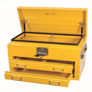 Factory Supply Yellow Steel 2 Drawers Metal Storage Tool Box set for tools