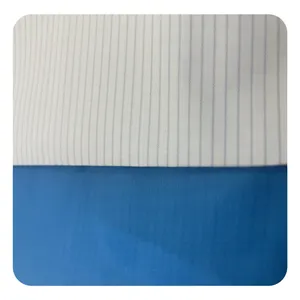 240T nylon taffeta fabric 0.4 double line grid waterproof pu white*3 Jacquard fabric