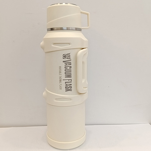 Extra <strong>Large</strong> Stainless Steel Vacuum <strong>Flask</strong> with Handle and Lid 24hrs Hot/Cold Thermal Insulation BPA Free for Travel - Product Image 1