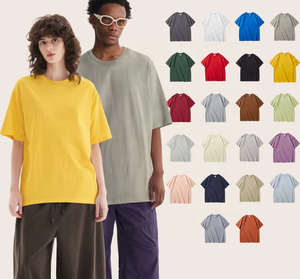 เสื้อยืดโอเวอร์ไซส์ผ้าฝ้าย 100% 240gsm สกรีนโลโก้ตามสั่ง สำหรับผู้ชาย  โรงงานผลิตเสื้อผ้าเปล่าแบบ OEM ODM ขายส่งเสื้อผ้าสตรีทแวร์ - Product Image 3