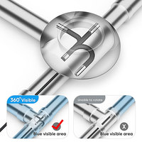 Cámara Endoscópica Articulada de 360 Grados, Pantalla IPS de 5 Pulgadas, Boroscopio Industrial de 6.25mm, Cámara de Inspección Impermeable IP67 1080P
