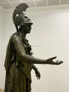 Escultura de <span class=keywords><strong>Atenea</strong></span> en Bronce Verdigris Fundido a Mano, Tamaño Real, Mitología Griega, para Exhibición en Galerías y Espacios Públicos al Aire Libre - Product Image 4