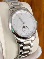 Montre à mouvement automatique de luxe pour hommes, cristal de saphir, bracelet en acier inoxydable, style plongeur lumineux avec affichage à pointeur, marque ETA