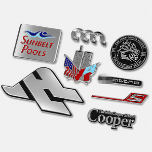 Autocollant de carrosserie en plastique ABS chromé, édition alphabet, lettres émaillées, badges et emblèmes LED pour plaque d'immatriculation automobile - Product Image 2