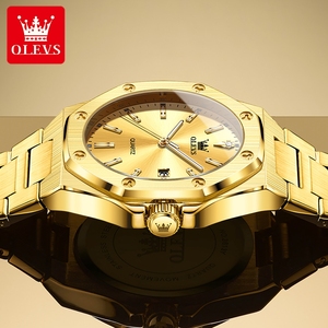 <span class=keywords><strong>Montre</strong></span> pour homme OLEVS 3613 OEM, logo original de luxe, étanche, lumineuse, calendrier, classique, en acier inoxydable, quartz - Product Image 2
