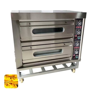 Four électrique professionnel à grande capacité et haute productivité pour la fabrication de pain et de pizzas, 2 niveaux, 4 plateaux - Product Image 1
