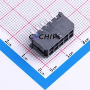 430451028 Wire-to-Board Pin Header Through hole Component (THT),P=3mm Connector 2x5P 3mm Through Hole Micro-Fit (MX 3.0) - Product Image 1