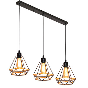 Plafonnier suspendu au design vintage, luminaire décoratif de plafond, style rétro, idéal pour une cuisine ou une chambre à coucher, nouveau modèle - Product Image 4