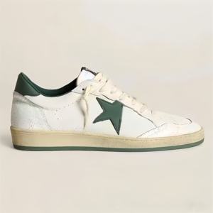 Baskets montantes décontractées unisexe en cuir vieilli à motif étoile, style rétro, haute qualité, pour la marche - Product Image 5