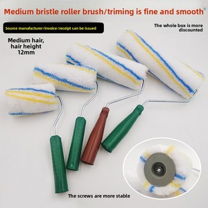 Stock prêt à l'emploi de brosse à rouleau de peinture au latex sans angle mort brosse de bricolage en ciment étanche support personnalisé OEM - Product Image 5