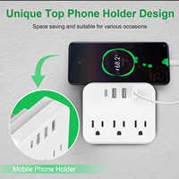 Enchufes de Corriente Estándar de EE. UU. con Puerto USB de 3 Pines y 1 Puerto USB-C, Compatibles con EE. UU., Canadá y México, Venta al por Mayor