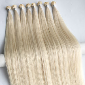 Prix de gros Haiyi <span class=keywords><strong>Cheveux</strong></span> humains vierges russes double trame à pointe plate, confortables, peu apparents et sans nœuds - Product Image 2