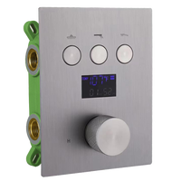 Affichage de la température fonction de sortie à 3 voies vanne de dérivation de douche mélangeur thermostatique mélangeur de douche