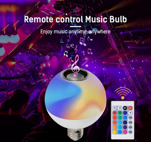 Ampoule LED RGB E27 100-240V, lampe colorée changeante avec télécommande, mode de contrôle du haut-parleur de lecture de musique - Product Image 6