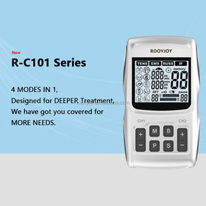 Tıbbi sınıf 4 1 TENS <span class=keywords><strong>EMS</strong></span> terapi cihazı darbe stimülatörü kas ağrı kesici sinir stimülasyonu LED fizik tedavi ABS - Product Image 2