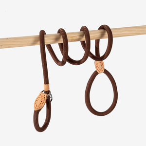 Laisse pour chien en polyester à motif uni, décorée de rubans, réglable, anti-traction, écologique, absorbant les chocs - Product Image 4