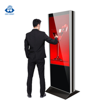 ZDHQ 43-75 pulgadas Pantalla táctil 4K Animación Wayfinding Publicidad Reproductor Kiosco LCD Pantalla de pie