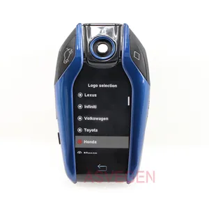 Vendita calda Smart LCD car key Upgrade Keyless USB ricaricabile grande batteria universale inglese Remote Key Fob - Product Image 1