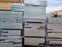 Grille en acier pressé verrouillable pour charges lourdes