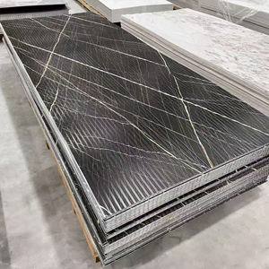 Usine chinoise Texture de marbre ignifuge haute brillance facile à nettoyer Panneau mural décoratif durable Matériau Panneau d'<span class=keywords><strong>imitation</strong></span> marbre - Product Image 1