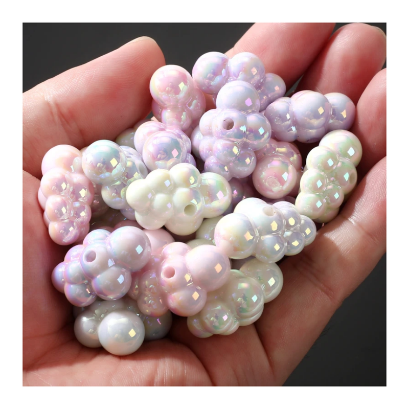 Cloud Shape Acrylic Beads Jelly Color