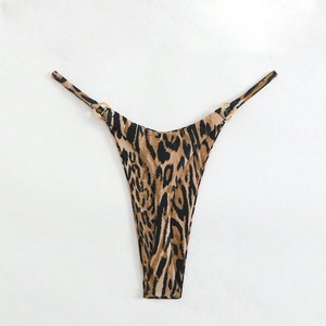 2025 New Sexy Leopard In V-<span class=keywords><strong>String</strong></span> Bộ Bikini Của Phụ Nữ Áo Tắm Eo Logo Châu Âu Mỹ Ba Điểm Thiết Kế 1 Spandex/Polyester - Product Image 1