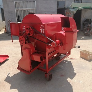 Machine à battre le blé à alimentation automatique 500 kg/h 380 V en acier au carbone – Équipement de traitement des céréales - Product Image 1