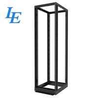 Rail de rack sur pied de 19 pouces avec rack ouvert 42U, produits 48U en stock, acier SPCC certifié CE, capacité de charge de 500 kg, revêtement en poudre