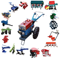 Tracteur agricole de 16 ch, mini-presse à balles de foin, tracteur à chenilles, presse à balles de foin, machine à paillis avec tracteur à chenilles