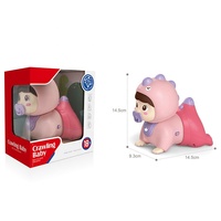 Jouet musical interactif RS pour bébé, poupée rampante électrique avec éclairage, accordeon et fonctions sensorielles, en ABS, jouet éducatif précoce 0-24 mois