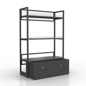 Estante de supermercado de doble cara de gran capacidad para exhibición minorista de comestibles - Product Image 3