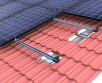 Support de montage solaire encadré en alliage d'aluminium Module solaire PV Structure au sol pour toit