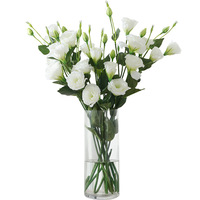 B0393 Fleurs artificielles décoratives jaunes, faux eustoma, faux lisianthus, fleurs artificielles, gentiane des prairies pour la décoration de mariage