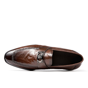 Chaussures de marche Oxford en cuir véritable pour homme, légères, respirantes, confortables et souples, idéales pour l'automne et l'hiver - Product Image 2