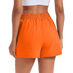 FOXA Short de course 2 en 1 pour femme, short de sport à taille haute, séchage rapide, avec 4 poches pour l'entraînement - Product Image 4