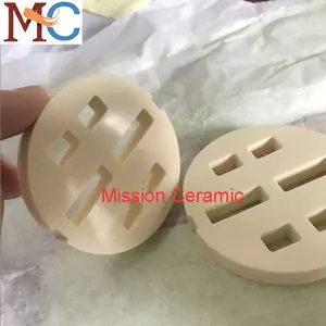 Disco in ceramica allumina a forma rotonda solida