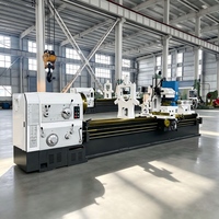 Tour horizontal CW6180, machine à tournage d'arbres de 4 mètres de long, banc de 800 mm de diamètre, entre-entre-bascules de 4000 mm, nouvelle machine robuste pour les ateliers de matériaux de construction