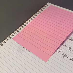 Lined <b>Notes</b> 6 Bright Colors Large Ruled <b>Sticky</b> Colorful Super Sticking Power Memo Pads - Product Image 3