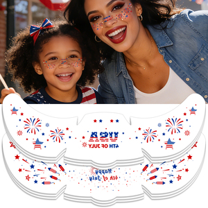 U.<strong>S</strong>. Independence Day Custom Printed Non Toxic Washable Freckles Face Metallic <strong>Tattoo</strong> Sticker Temporary Freckles <strong>Tattoo</strong> - Product Image 6