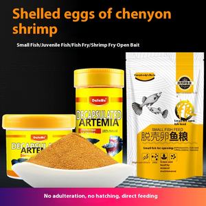 Œufs de crevettes en saumure décortiquées Aliments pour poissons en plastique pour jeunes poissons Anchois Guppies Poissons tropicaux pour aquariums de salon - Product Image 2