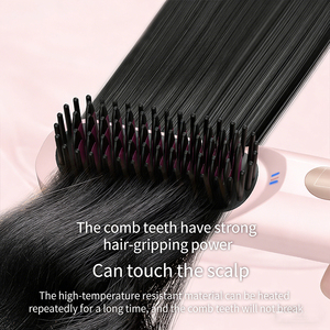 Brosse lissante sans fil de bonne qualité, lisseur électrique pour cheveux, peigne sans fil pour usage domestique - Product Image 5