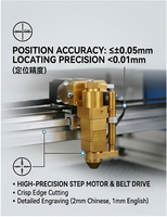 Machine de gravure laser CO2 1390 de type portique, CNC automatique avec rail de guidage Hiwin et moteur Leadshine pour le bois/métal
