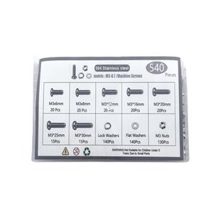 Thép không gỉ đặt vít phần cứng loại với trường hợp Phillips Pan đầu các loại hạt bu lông và phẳng máy giặt Kit - Product Image 2