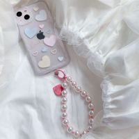 Dragonne de téléphone perlée Y2K esthétique, colorée, faite à la main, universelle, anti-perte, pour femmes et jeunes filles