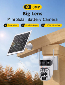 Werysafe 8MP 4G/Wifi Năng Lượng Mặt Trời CMOS Máy Ảnh Ống Kính Kép 4K 50x <span class=keywords><strong>Zoom</strong></span> PIR Theo Dõi Con Người Tầm Nhìn Ban Đêm Màu An Ninh PTZ Đám Mây - Product Image 2